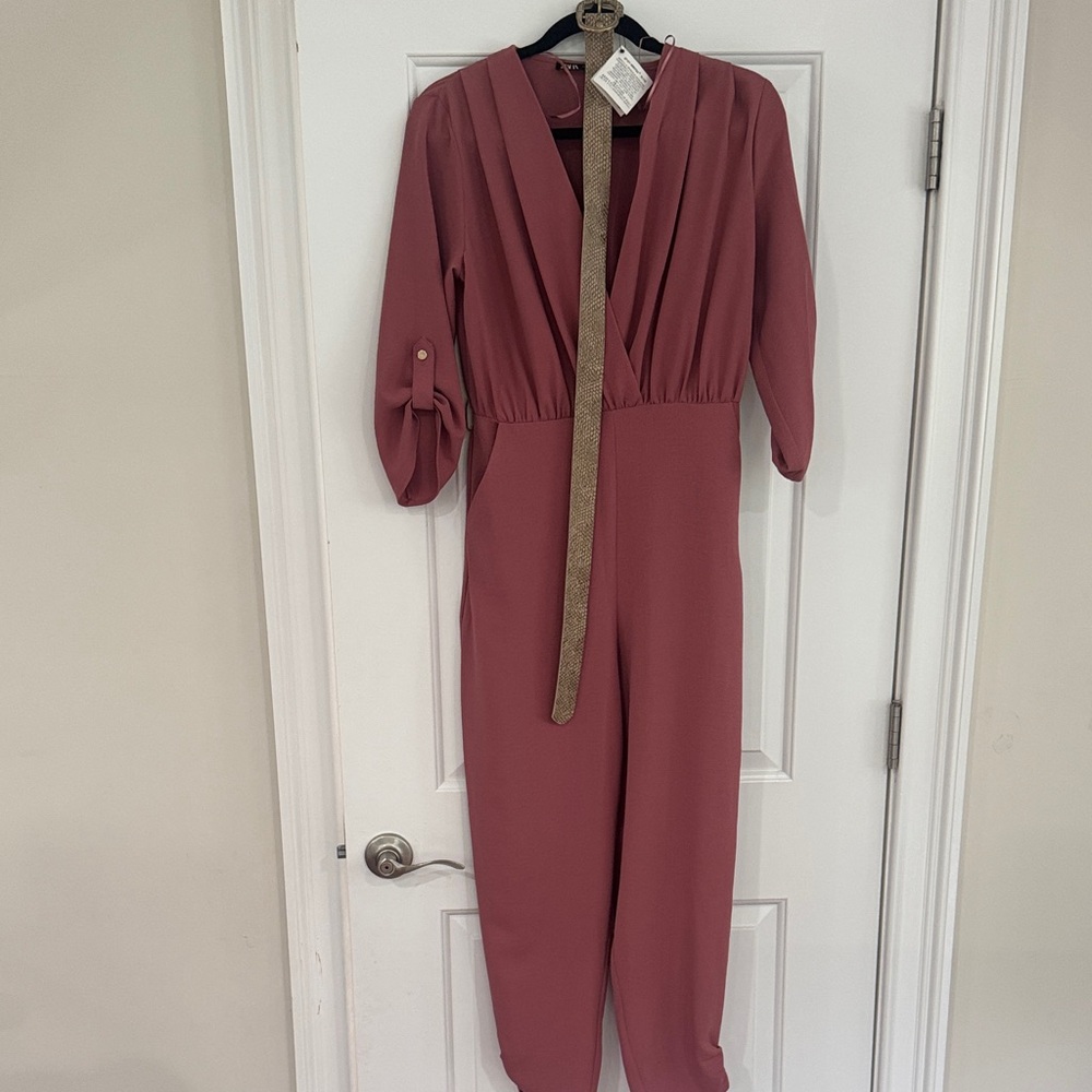 Zara Dusty Rose Jumpsuit
